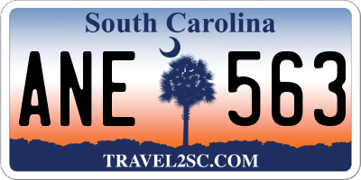SC license plate ANE563