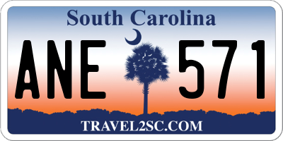 SC license plate ANE571