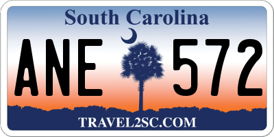 SC license plate ANE572
