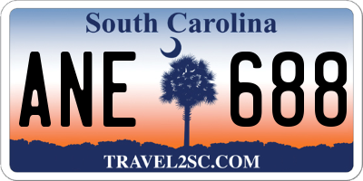 SC license plate ANE688
