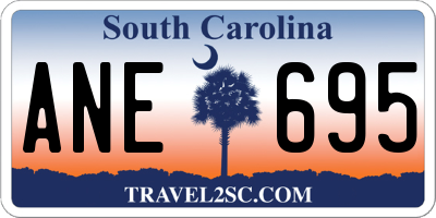 SC license plate ANE695