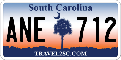 SC license plate ANE712