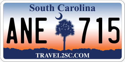 SC license plate ANE715