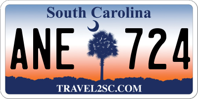 SC license plate ANE724