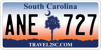 SC license plate ANE727