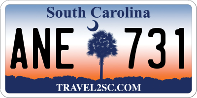 SC license plate ANE731