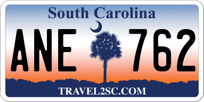 SC license plate ANE762