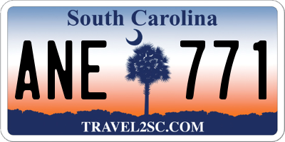 SC license plate ANE771