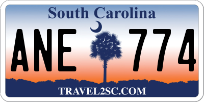 SC license plate ANE774