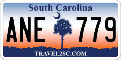 SC license plate ANE779