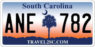 SC license plate ANE782
