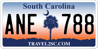SC license plate ANE788