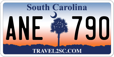 SC license plate ANE790