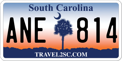 SC license plate ANE814