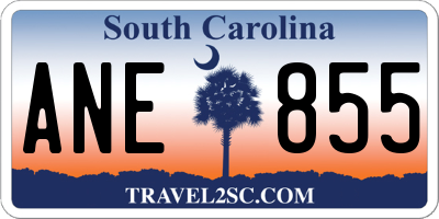 SC license plate ANE855