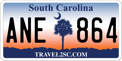SC license plate ANE864