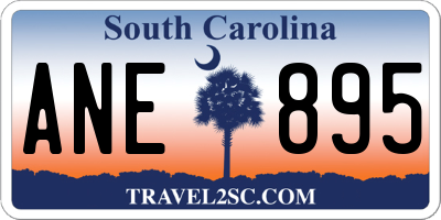 SC license plate ANE895