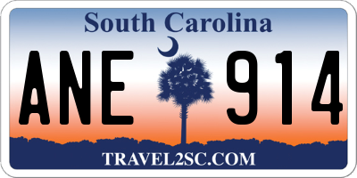 SC license plate ANE914