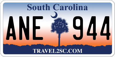 SC license plate ANE944