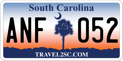 SC license plate ANF052