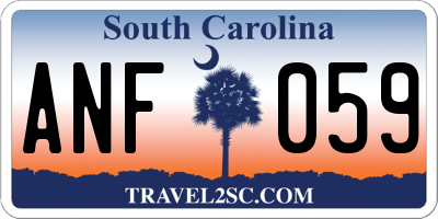 SC license plate ANF059