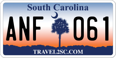 SC license plate ANF061