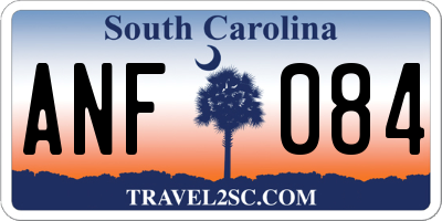 SC license plate ANF084