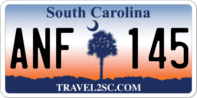 SC license plate ANF145