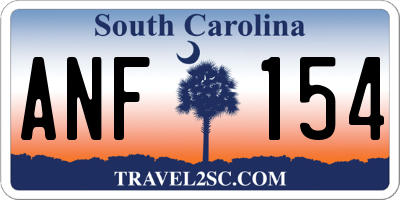 SC license plate ANF154