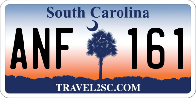 SC license plate ANF161