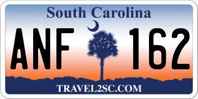SC license plate ANF162