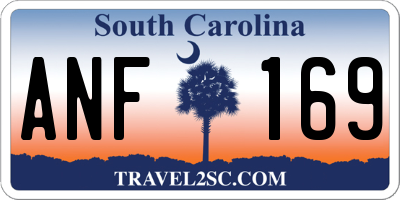 SC license plate ANF169