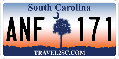 SC license plate ANF171