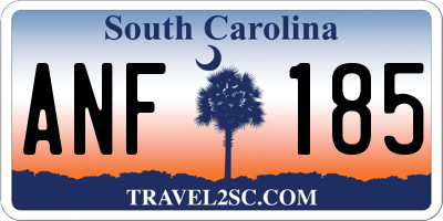 SC license plate ANF185