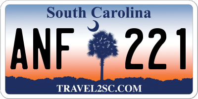 SC license plate ANF221