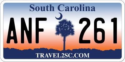 SC license plate ANF261