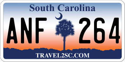 SC license plate ANF264