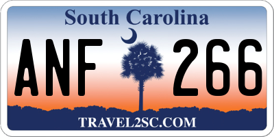 SC license plate ANF266