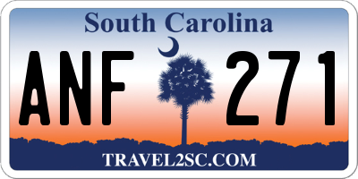 SC license plate ANF271