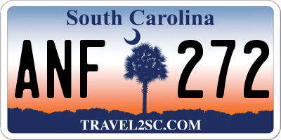 SC license plate ANF272