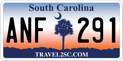 SC license plate ANF291