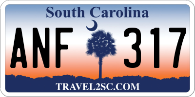 SC license plate ANF317