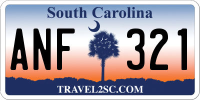 SC license plate ANF321