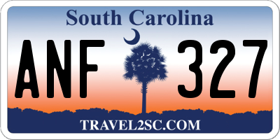 SC license plate ANF327