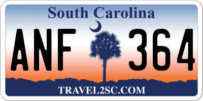 SC license plate ANF364