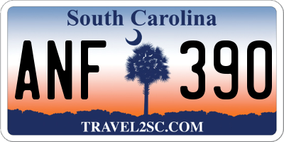 SC license plate ANF390