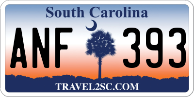 SC license plate ANF393