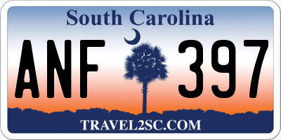 SC license plate ANF397