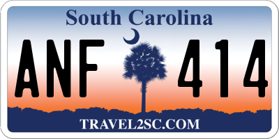 SC license plate ANF414