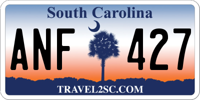 SC license plate ANF427